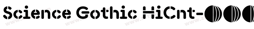 Science Gothic HiCnt字体转换